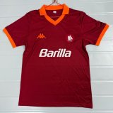 Retro Roma Home 1:1 Quality Soccer Jersey  1985-1986