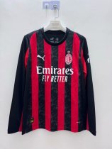 AC Milan home long   fans 1:1 Quality Soccer Jersey 25-26