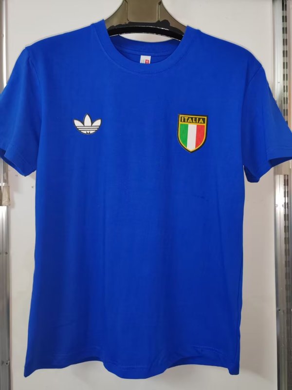 Retro Italy 70 Year Special Edition Blue  Fans 1:1 Quality Soccer Jersey  23-24