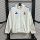 Real Madrid  Windbreaker  White 1:1 Quality Soccer Jersey  25-26