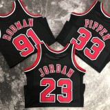 Chicago Bulls Black #23 JORDAN 1:1 Quality NBA  Season Jerseys  1998