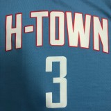 Houston Rockets City Edition  Blue #3 PAUL 1:1 Quality NBA  Season Jerseys 2021