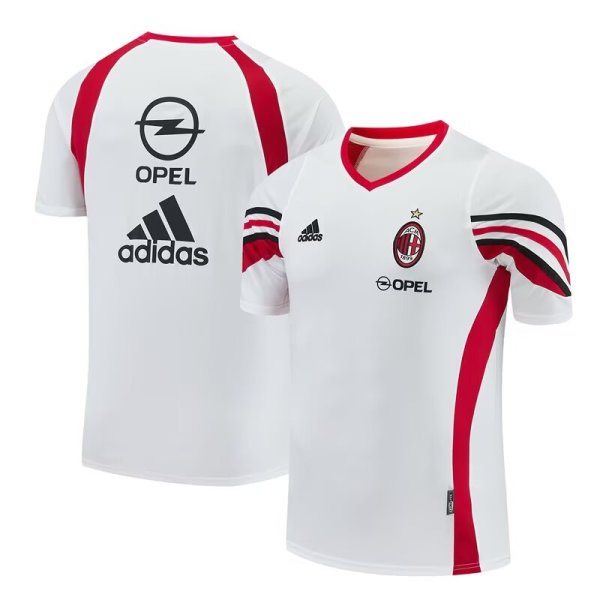 Retro AC Training White  Fans 1:1 Quality Soccer Jersey 2003-2004