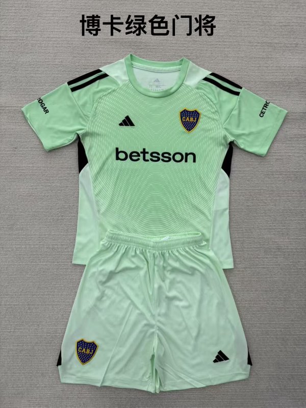 Boca Juniors Goalkeeper Fans  (Kids and Man)  1:1 Quality Soccer Jersey  25-26