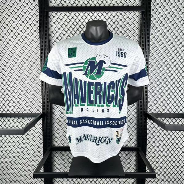 Retro Dallas Mavericks White  1:1 Quality NBA  Season Jerseys 2026
