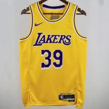 Lakers HOWARD #39 Yellow NBA Jerseys 24-25