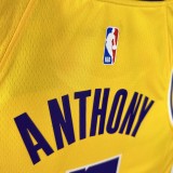 Los Angeles Lakers Yellow #7 ANTHONY 1:1 Quality NBA Season Jerseys 2023