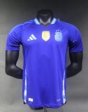 Argentina away  Player 1:1 Quality Soccer Jersey  24-25（With Gold Patch）