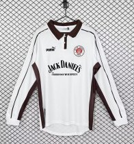 Retro St. Pauli  Home Fans long Sleeve  1:1 Quality Soccer Jersey 1999-2000