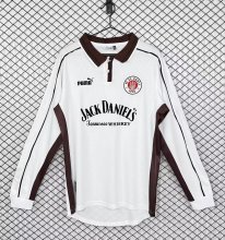 Retro St. Pauli  Home Fans long Sleeve  1:1 Quality Soccer Jersey 1999-2000