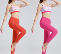 yoga clothes  Movement Rose Red/Movement Orange Red Set