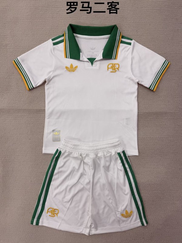 Roma Third Away  (kids and man ) 1:1 Quality Soccer Jersey  25-26