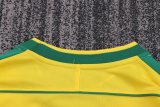 Retro  Brazil Home Long  Kids   1:1 Quality Soccer Jersey 1998