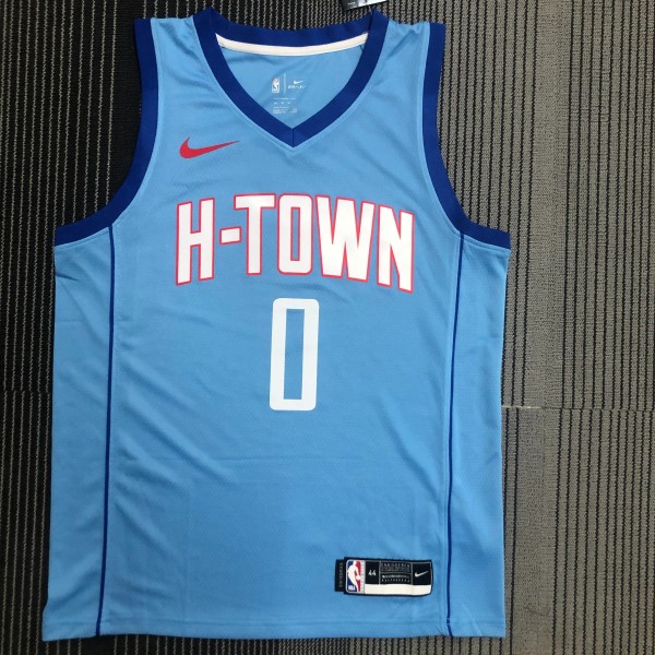 Houston Rockets City Edition  Blue #0 WESTBROOK 1:1 Quality NBA  Season Jerseys 2021