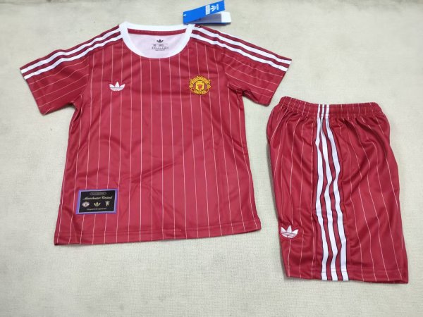 Retro Manchester United  Special Edition Red Kids  1:1 Quality Soccer Jersey 25-26