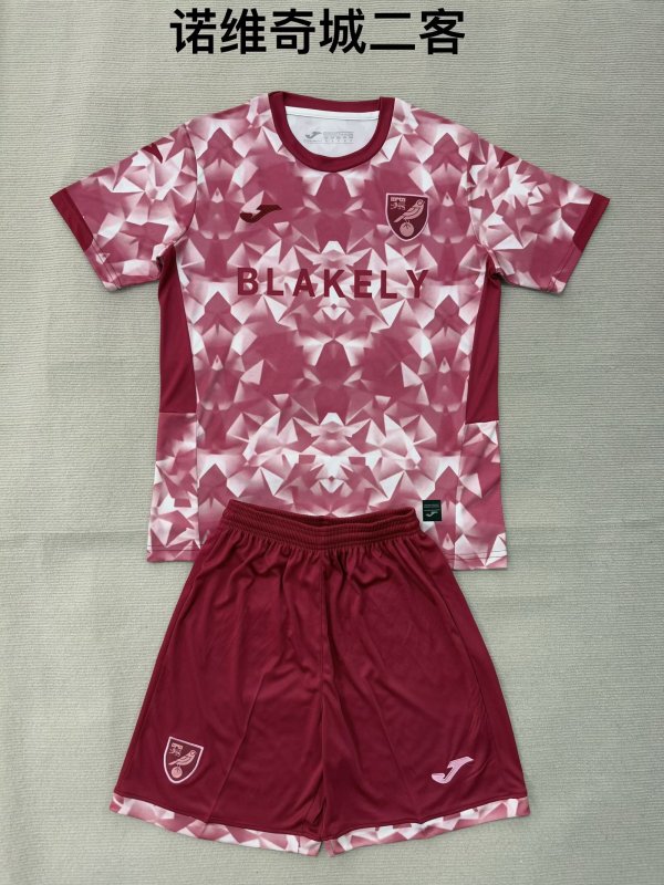 Norwich City Third  Away (kids and man ) 1:1 Quality Soccer Jersey  25-26