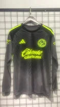 Club American Long Goalkeeper Black Fans 1:1 Quality Soccer Jersey  25-26