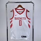 Houston Rockets Reward Edition White #0 WESTBROOK 1:1 Quality NBA  Season Jerseys 2019