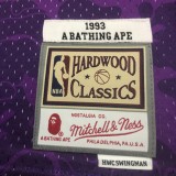 Los Angeles Lakers BAPE×M&N Purple #93  BAPE 1:1 Quality NBA  Season Jerseys