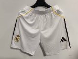 Real Madrid  home pants  fans shorts  1:1 Quality Soccer Jersey   25-26