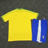 Retro Brazil Home   Kits Suit   1:1 Quality Soccer Jersey 1998