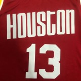 Houston Rockets Retro Red #13 HARDEN 1:1 Quality NBA  Season Jerseys