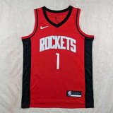 Houston Rockets Red   #1 THOMPSON  NBA Jerseys