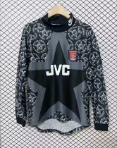 Retro Arsenal goalkeeper black Long 1:1 Quality Soccer Jersey  1994-1995