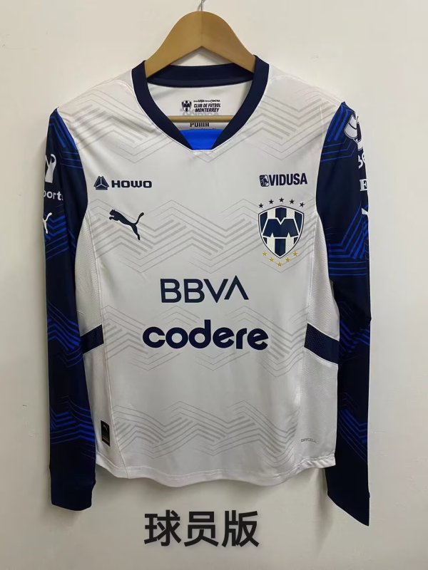 Monterrey away Long Sleeve  Player  1:1 Quality Soccer Jersey    24-25