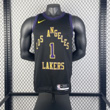 Los Angeles Lakers City Edition  Black  #1 RUSSELL 1:1 Quality NBA Season Jerseys  2026