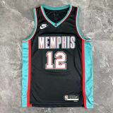 Memphis Grizzlies Retro  Black  #12 MORANT 1:1 Quality NBA Jerseys 2026