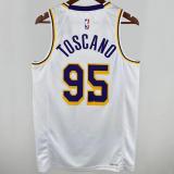 Lakers TOSCANO #95 White NBA Jerseys 24-25