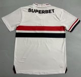 Sao Paulo home with advertisement  fans 1:1 Quality Soccer Jersey  25-26