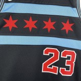 Retro Chicago Bulls  City Edition Black #23 JORDAN 1:1 Quality NBA  Season Jerseys 2019