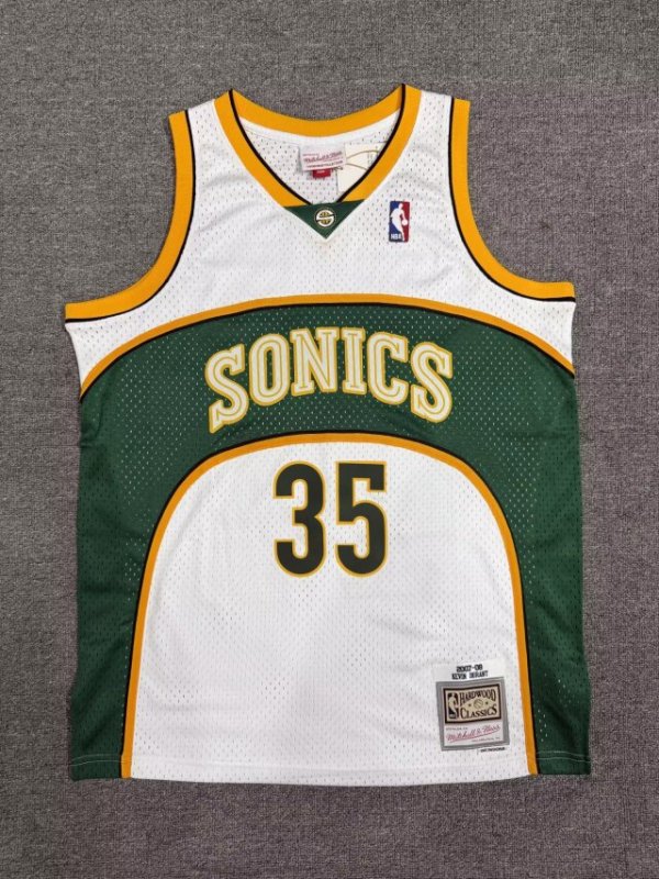 SONICS  Retro White #35 DURANT NBA Jerseys  2026