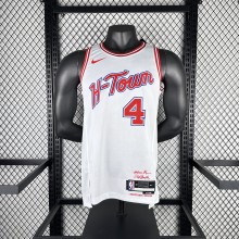 Houston Rockets City Edition  White #4 GREEN 1:1 Quality NBA  Season Jerseys 2026