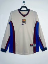 Retro Barcelona Away long  1:1 Quality Soccer Jersey 1999-2000