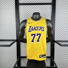 Los Angeles Lakers yollow    #77 DONCIC  1:1 Quality NBA Jerseys  2023
