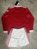 Retro Manchester United home long   Kids  2021-2022