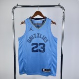 Memphis Grizzlies  Jordan Blue #23 ROSE  1:1 Quality NBA Jerseys 2021