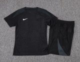 Nike Sets  Black 1:1 Quality Soccer Jersey  25-26