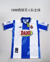 Retro Espanyol home 1:1 Quality Soccer Jersey  1998