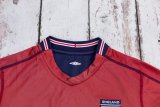 Retro England away two-sided 1:1 Quality Soccer Jersey  2002