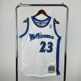 Retro Washington Wizards  White #23 JORDAN 1:1 Quality NBA  Season Jerseys 2001-2002