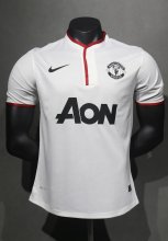 Retro Manchester United player Away White  1:1 Quality Soccer Jersey   2012-2013