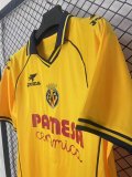 REtro Villarreal  Home Fans 1:1 Quality Soccer Jersey   25-26