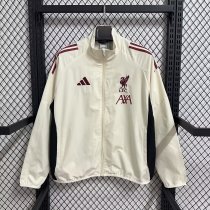 Liverpool  Windbreaker  White 1:1 Quality Soccer Jersey  25-26