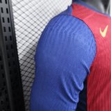 Barcelona home Long Sleeve Player  1:1 Quality Soccer Jersey   24-25