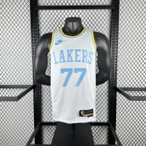 Los Angeles Lakers Retro Edition  #77 DONCIC  white 1:1 Quality NBA Jerseys 2023