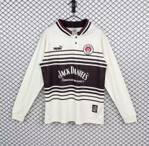 Retro St. Pauli  Home Long Sleeve Fans 1:1 Quality Soccer Jersey 1997-1998